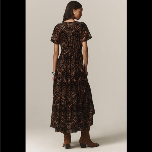 Anthropologie The Somerset Maxi Dress Velvet Edition Size XS - Picture 2 of 14